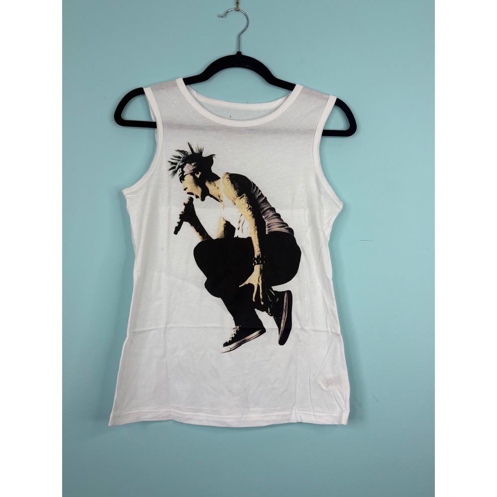 White Graphic Machine Gun Kelly Tank Top